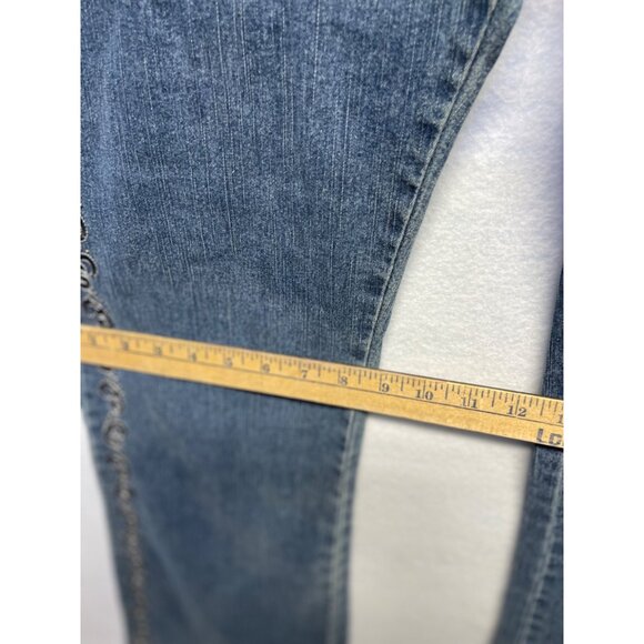 COS Jeans Women’s 12 Embellished Embroidered Boot Cut Stretch Denim Size 14 - Picture 15 of 15
